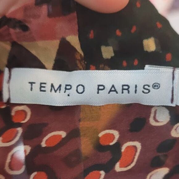 TEMPO PARIS Sheer Blouse - Picture 10 of 12